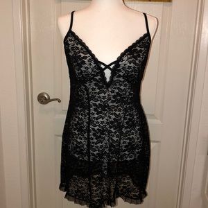 Black Lace Slip/ Lingerie
